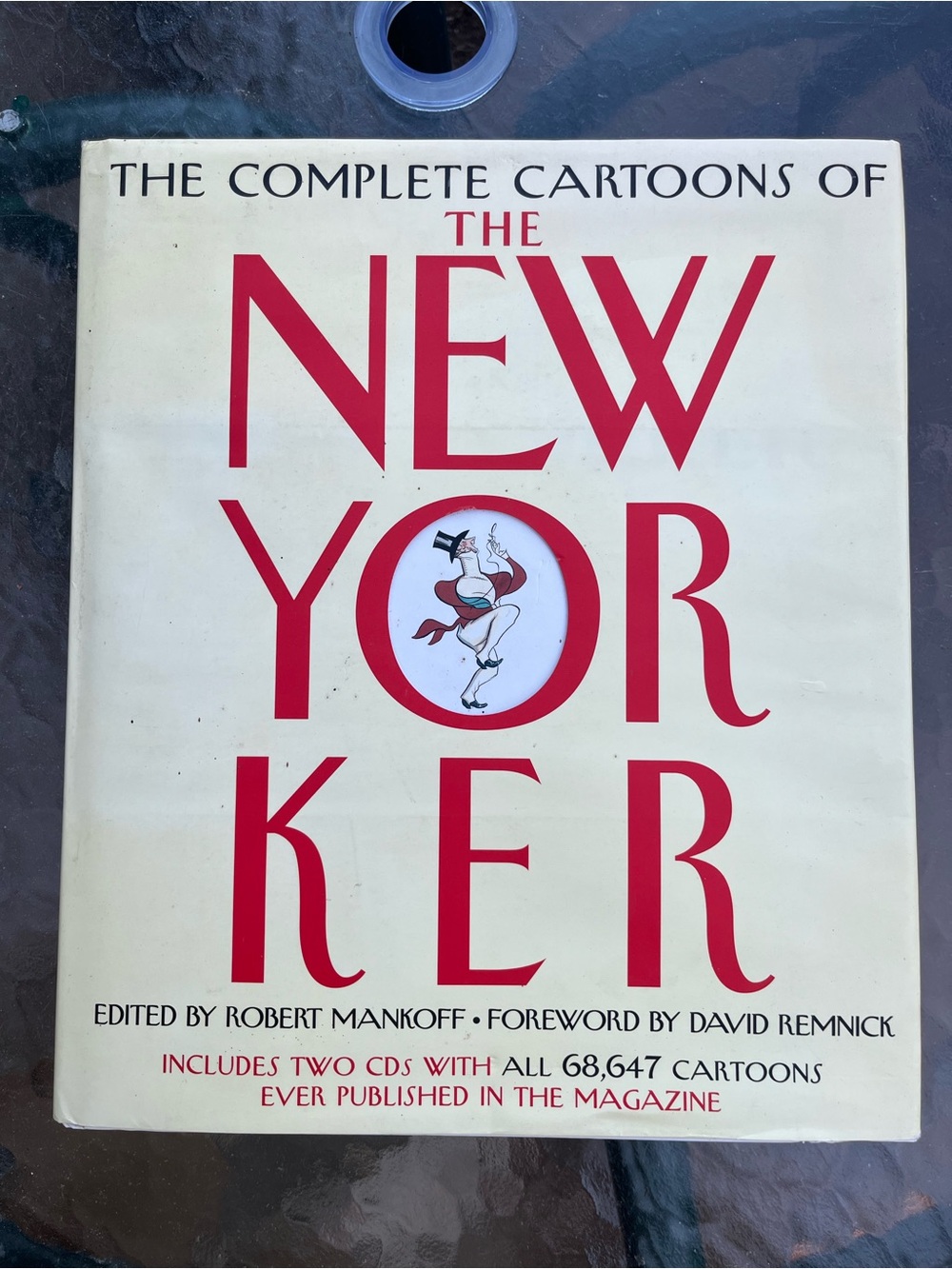 The New Yorker Complete Cartoons Hardcover Book - Cream/Red